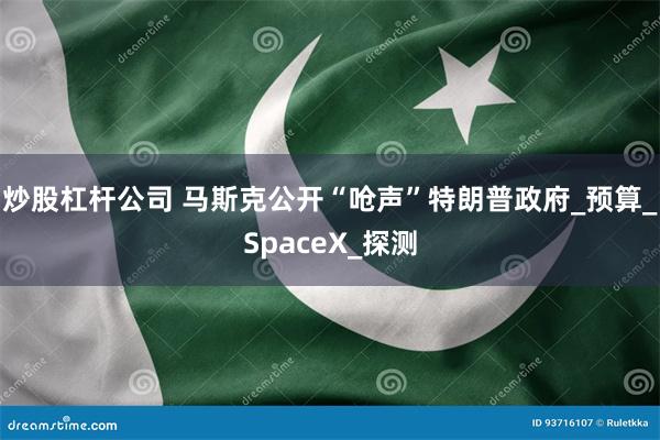 炒股杠杆公司 马斯克公开“呛声”特朗普政府_预算_SpaceX_探测