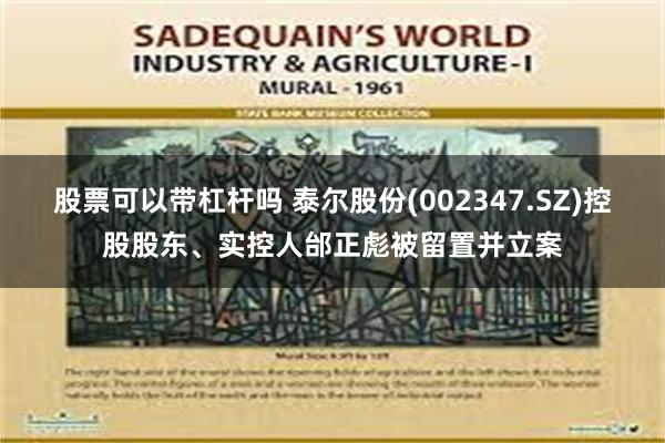 股票可以带杠杆吗 泰尔股份(002347.SZ)控股股东、实控人邰正彪被留置并立案